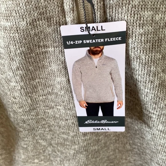 Eddie Bauer sz S 1/4 zip sweater fleece nwt - Picture 2 of 5